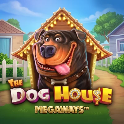 Dog House Megaways slot game tile in the Playamo pokies lobby