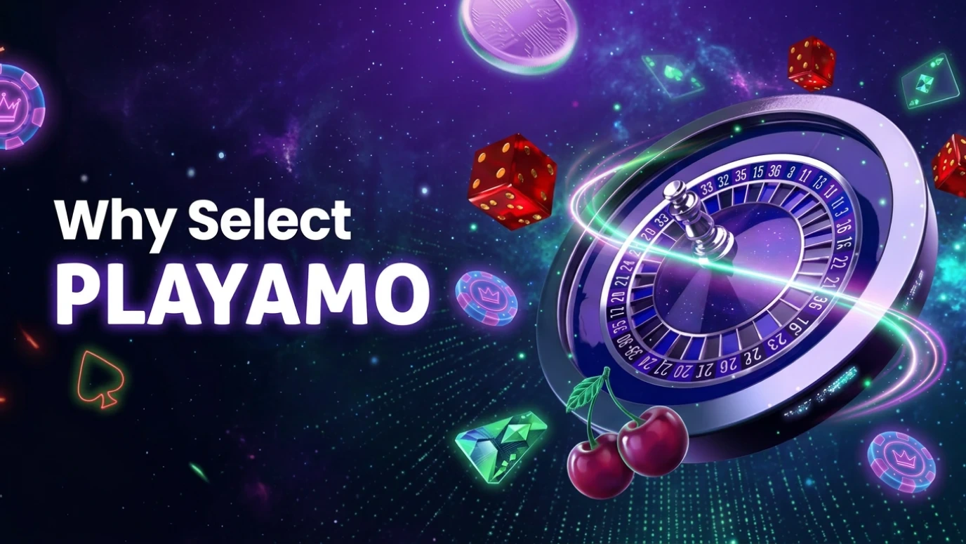 Why select Playamo online casino with roulette wheel and casino chips