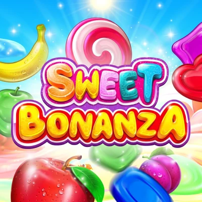 Sweet Bonanza online pokie game tile available at Playamo Australia